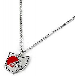 Cleveland Browns Necklace State Design