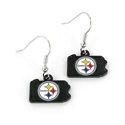 Aminco Pittsburgh Steelers Earrings State Design -