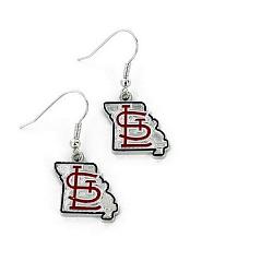 St. Louis Cardinals Earrings State Design