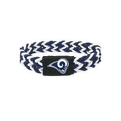 Los Angeles Rams Bracelet Braided Navy and White