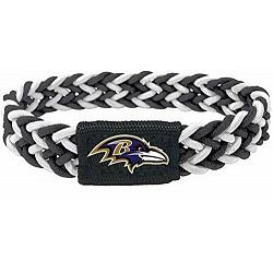 Baltimore Ravens Bracelet Braided Black and White