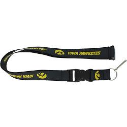 Iowa Hawkeyes Lanyard Black