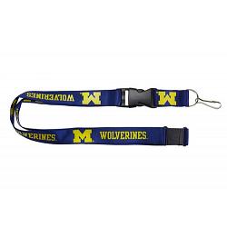 Michigan Wolverines Lanyard Blue