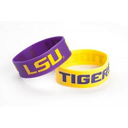 LSU Tigers Bracelets 2 Pack Wide