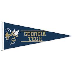 Georgia Tech Yellow Jackets Pennant 12x30 Premium Style