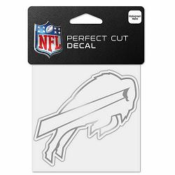 Wincraft Buffalo Bills Decal 4x4 Perfect Cut Metallic Silver -