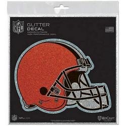 Cleveland Browns Decal 6x6 Glitter
