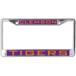 Clemson Tigers License Plate Frame - Inlaid
