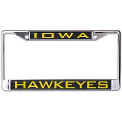 Iowa Hawkeyes License Plate Frame Inlaid Style