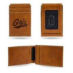 Montana Grizzlies Wallet Front Pocket Laser Engraved