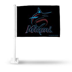 Rico Industries Miami Marlins Flag Car -