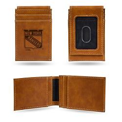 New York Rangers Wallet Front Pocket Laser Engraved