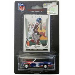 New York Giants Hakeem Nicks 1:64 Chevy Camaro with Trading Card