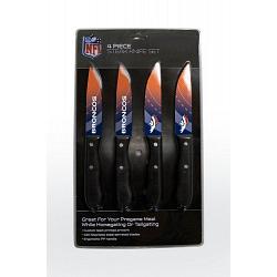 Denver Broncos Knife Set - Steak - 4 Pack
