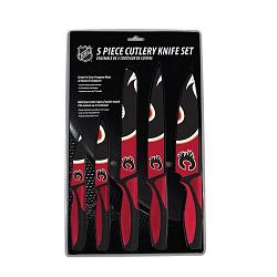 The Sports Vault Calgary Flames Knife Set - Kitchen - 5 Pack -