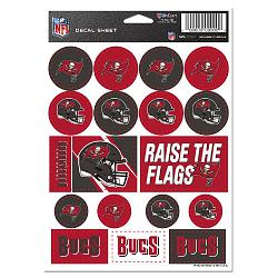 Tampa Bay Buccaneers Decal Sheet 5x7 Vinyl