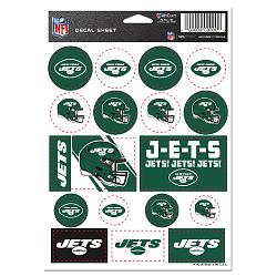 New York Jets Decal Sheet 5x7 Vinyl