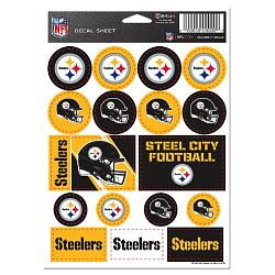 Pittsburgh Steelers Decal Sheet 5x7 Vinyl