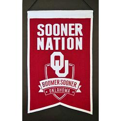Oklahoma Sooners Banner 14x22 Wool Nations