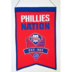 Philadelphia Phillies Banner 14x22 Wool Nations