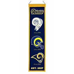 St. Louis Rams Banner 8x32 Wool Heritage
