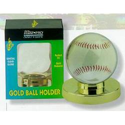 Baseball Holder - Gold Base