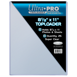 Toploader - 8-1/2x 11 (25 per pack)