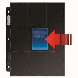 Ultra Pro 18-Pocket Black Back Pages (50ct)