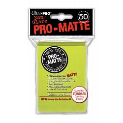Deck Protectors - Pro-Matte - Bright Yellow (One Pack of 50)