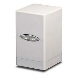 Satin Tower Deck Box - White