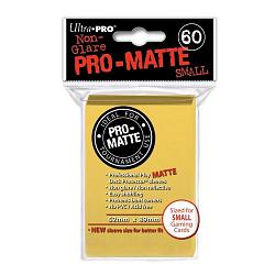 Deck Protectors - Pro Matte - Small Size - Yellow (One Pack of 60)