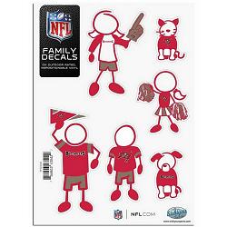 Tampa Bay Buccaneers Decal 5x7 Family Sheet