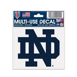 Notre Dame Fighting Irish Decal 3x4 Multi Use