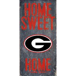 Georgia Bulldogs Wood Sign - Home Sweet Home 6"x12"