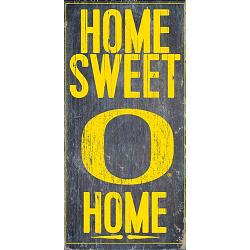 Oregon Ducks Wood Sign - Home Sweet Home 6"x12"