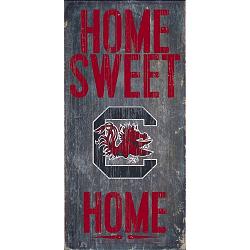 South Carolina Gamecocks Wood Sign - Home Sweet Home 6"x12"