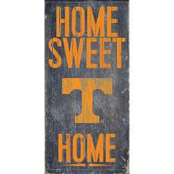 Tennessee Volunteers Wood Sign - Home Sweet Home 6"x12"