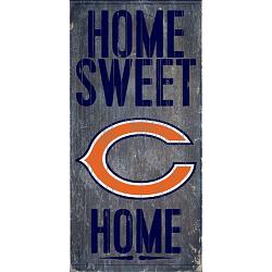 Chicago Bears Wood Sign - Home Sweet Home 6"x12"