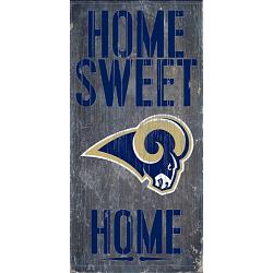 Los Angeles Rams Wood Sign - Home Sweet Home 6x12