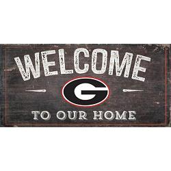 Georgia Bulldogs Sign Wood 6x12 Welcome To Our Home Design