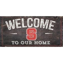 North Carolina State Wolfpack Sign Wood 6x12 Welcome To Our Home Design