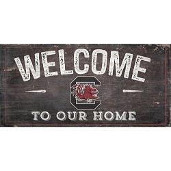 South Carolina Gamecocks Sign Wood 6x12 Welcome To Our Home Design