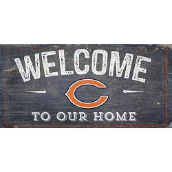 Chicago Bears Sign Wood 6x12 Welcome To Our Home Design