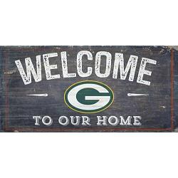 Green Bay Packers Sign Wood 6x12 Welcome To Our Home Design