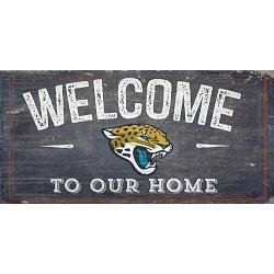 Jacksonville Jaguars Sign Wood 6x12 Welcome To Our Home Design