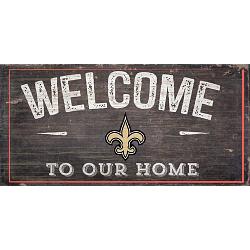 New Orleans Saints Sign Wood 6x12 Welcome To Our Home Design