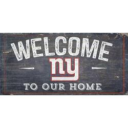 New York Giants Sign Wood 6x12 Welcome To Our Home Design