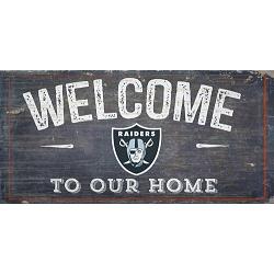 Las Vegas Raiders Sign Wood 6x12 Welcome To Our Home Design