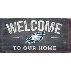 Philadelphia Eagles Sign Wood 6x12 Welcome To Our Home Design