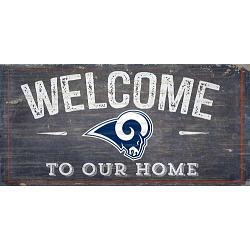 Los Angeles Rams Sign Wood 6x12 Welcome To Our Home Design